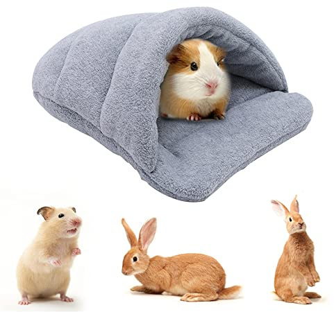 Cuccia Porcellini d'India Criceto Letto Grotta Morbide Pantofole Calde Porcellino D'India Casa Animale Domestico Biancheria da Letto Invernale Accessori Gabbia per Piccoli Animali Scoiattolo Riccio