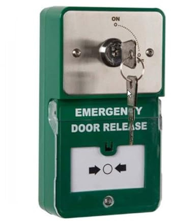 RGL DU-KS/2 Combined Dual Unit - Latching key switch and Emergency Door Release Button (Call Point) with Resettable Plastic Window Momentary On/Off operation