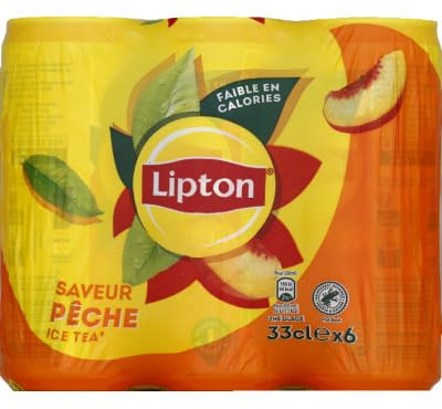 Thé glacé aromatisé à la pêche,6 x 33 cl