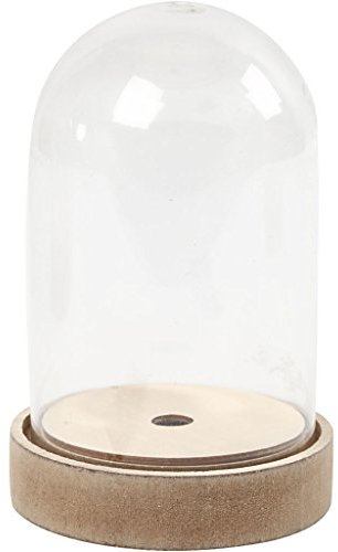 52161 Cloche sur support en bois 12.5 x 8 cm