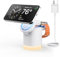 JoyGeek 3-in-1 Charger Stand for Magsafe, Foldable Wireless Charging Station with Night Lights - Magnetic Charger Dock for iPhone 15/14/13/12 Pro/Max/Plus, AirPods, Apple Watch 2-9/Ultra (White)