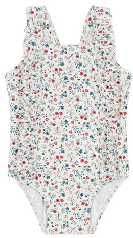 Petit Bateau A0CU9 Maillot De Bain 1 Pièce Blanc/Multico Bébé Fille 3 Ans