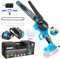 DODOWIN Cordless Mini Chainsaw 8 inch, with 2×2.0Ah Batteries & Charger, Light Weight Battery Chainsaw Electric for Wood Cutting, Birthday Gifts for Men Dad, Present for Him Husband