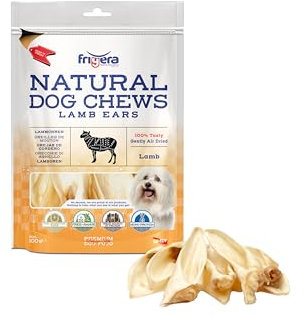 Frigera Lammohren 100g – Natürliche, Proteinreiche Leckerlis für Hunde, Gluten- und Getreidefrei