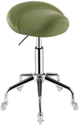 Ergonomisk sadelstol med hjul | rullande sadelpall justerbar hydraulisk pall för inomhus- och utomhusbruk - bekväma och mångsidiga sittplatser