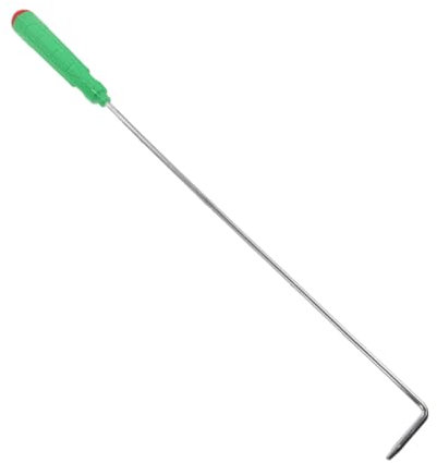 INOOMP Tisonnier de Cheminée Extra Long Outil Pratique pour Foyer et Barbecue Crochet Multifonction Ergonomique pour Intérieur et Extérieur pour Camping et