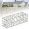 Floordirekt Gabion Stone Basket Metal 100 x 30 x 30 cm Galvanised Wire Basket with Mesh Size 5 x 10 cm, Stone Wall as Garden Fence, Gabion Grid as Privacy Screen, Lenox