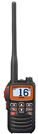 Standard Horizon HX40E 6W Ultrakompakter Marine Handtransceiver mit FM Rundfunkempfänger. Enthält NOAA Wetterkanäle mit Wetterwarnung