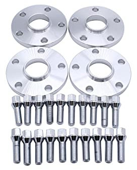 4PCS 12mm& 15mm Spacers 5x112mm Hubcentric Forged Wheels Spacer M14x1.5 Adaptors Centre Bore 57.1mm for Golf Mk7