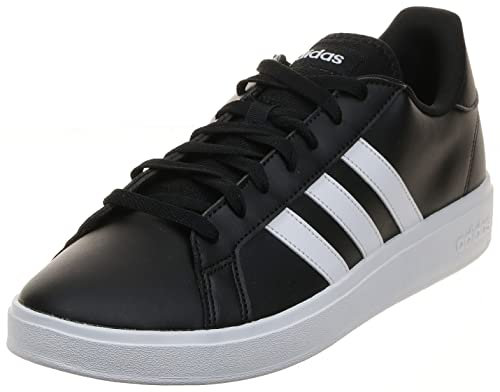 adidas Grand Court Base 2.0 Shoes, Zapatos Hombre, Core Black/Cloud White/Core Black, 45 1/3 EU