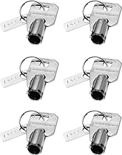 Seco-Larm SS-090KN-1 Pack of 6 Enforcer Extra Keys, for Tubular Key Lock Series SS-090 and SS-095 Switches