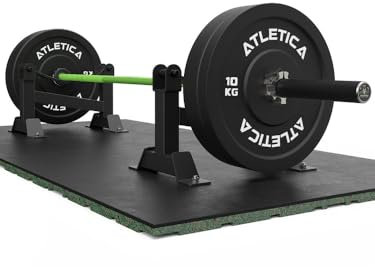 Atletica Deadlift Station | Multifunktionale Hantelablage | Bequemes Be- und Abladen der Stange | Gelenkschonendes Training | Kompakt & hochbelastbar