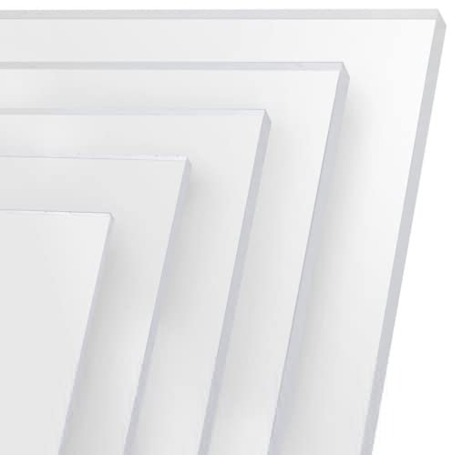 FRAMO Placa de Cristal Acrílico 60 x 120 cm, Corte a Medida, Transparente de 4 mm de Grosor, Resistente a los Rayos UV, Lámina Con Protección por Ambos Lados