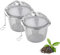 Teesieb für Losen Tee, 2 Stück Teesieb Edelstahl Teefilter für Losen Tee Feines Netz mit Kette, Edelstahl Tea Strainer Teeei für Losen Tee, Tee Ei Sieb für Teekanne, Tassen, Becher