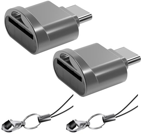 Powice Lettore di schede USB C, USB 3.0 TF Lettore di schede di memoria, USB C Stick MINI, adattatore Micro SD applicabile per computer, notebook, telefoni cellulari e altri dispositivi con