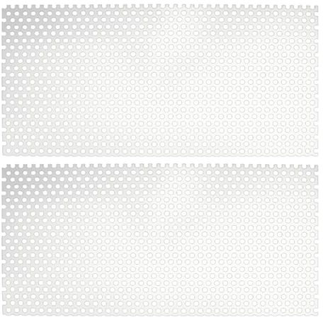 PH PandaHall 30 x 15 cm perforerad plåt aluminium perforerad aluminiumplåt 0,8 mm tjock perforerad metallplåt för dörrdekoration och ventilation, hål: 5 mm