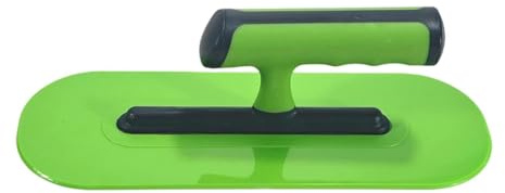 FewNvWa Cazzuola di Finitura, Strumento Manuale da 10 Pollici per Lavori Edili, Ovale