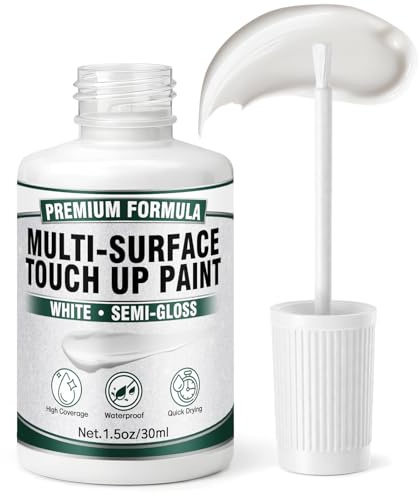 Vigorder Vernice Riparazione Smalto Bianca 30ml per Superfici Multiple