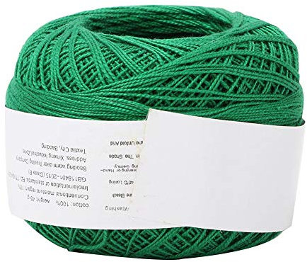 Häkelgarn Strickgarn Häkeln Fäden Häkelgarn aus Baumwolle für Stickerei Handwerk Nadelstickerei Stricken Projekt Handgemachte Handwerk(dark green)