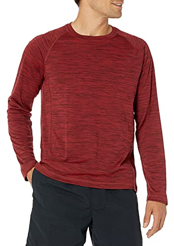 Amazon Essentials Uomo Costume a T-Shirt Ad Asciugatura Rapida a Maniche Lunghe