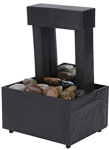 Zen Zen-Meditationsbrunnen mit LED-Licht, für Zuhause, Büro, Schlafzimmer, Wohnzimmer