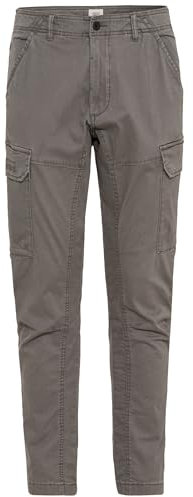 camel active Herren Tapered Fit Cargo Hose Grau, menswear-34/32
