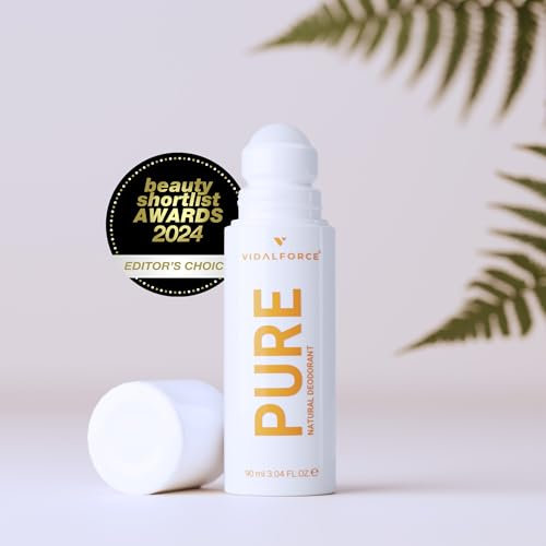 PURE Deo Ohne Aluminium für Frauen I Sophisticated Duft IXXL 90ml 100% Natürlichen & 71% Bio Inhaltsstoffen 100/100 in Yuka I Deoroller Ohne Aluminium I Deo Ohne Aluminium Damen