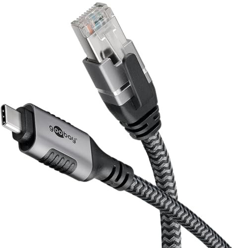goobay LAN-Adapter Ethernet-Kabel USB-C 3.2 Gen2 Stecker > RJ-45 Stecker