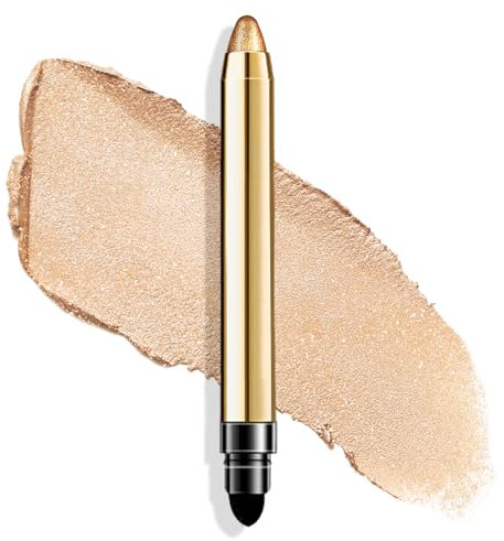 SHOWHEEL Lidschatten Stift,Lidschattenstift,Eyeshadow Stick,Hochpigmentierter Creme Glitzer Lidschatten,Langanhaltend,Wasserfester,Erstellen Sie Glitzerndes Augen Make Up,für Mädchen und Frauen