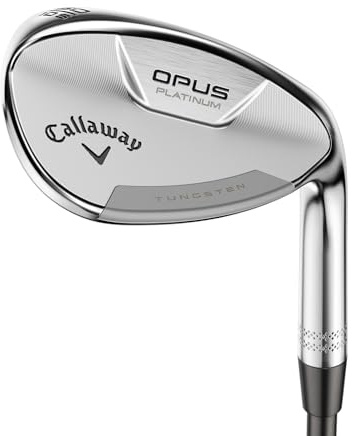 Callaway Golf Opus Platinum Wedge(56 Grados (Mano Derecha), molienda S, 12 rebotes. Eje de Acero, Cromado)