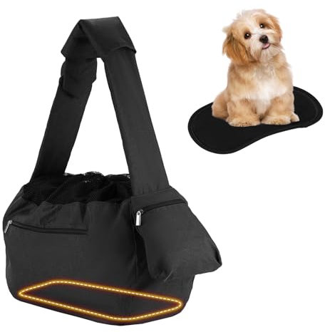 Hundetasche, ISFORU große Haustiertasche für kleinen Hund und Katze | Tragekraft bis 10KG – Angenehm, einstellbar, perfekt für den Spaziergang, Aktivitäten im Freien und Ausflüge am Wochenende