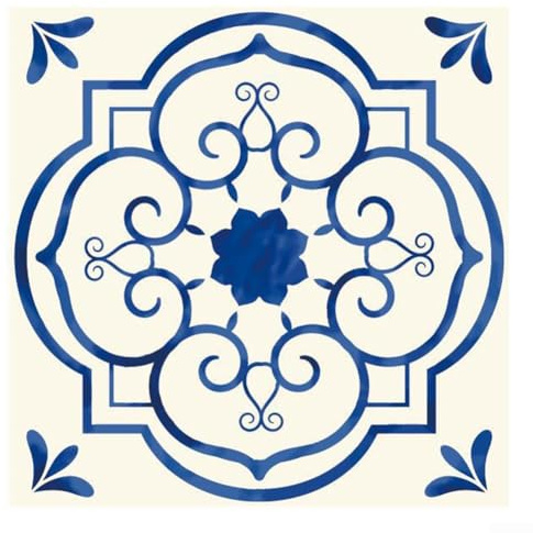 DAZZLEEX Piastrelle impermeabili per pavimenti, motivo floreale, 15,2 x 15,2 cm, confezione da 20 pezzi, per cucina, bagno, legno, cemento, linoleum, colore bianco (CRY004)