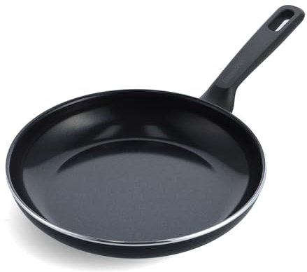 GreenPan Memphis, Poêle à Frire de 24 cm avec Revêtement Antiadhésif Sain en Céramique, sans PFAS, Compatible avec l'Induction, Résistante au Lave-vaisselle et au Four, Coloris Noir