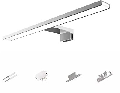 YIQAN 40 cm LED lampada da specchio da bagno 10W 700 lumen 230 volt 4000K alluminio pieno 3in1 specchio da bagno impermeabile IP44