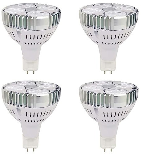 TPMAFF 4er-Pack PAR30-LED-Lampe, G12-Sockel, 30 Watt, 3000 Lumen, PAR30-Spotlight-Glühbirne, integrierter Kühlventilator, 36° Abstrahlwinkel (entspricht 100 Watt Halogen), Nicht dimmbar