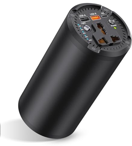 Batería externa de 27000 mAh, batería externa cilíndrica de 98 wh, con enchufe de 100 W CA, cargador portátil con conector USB, cargador de viaje universal para ordenador portátil, MacBook Pro, GoPro,