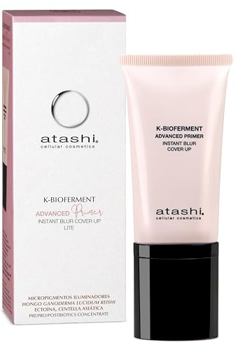Atashi K-Bioferment Instant Blur | Advanced Primer Facial Antiedad | Piel Suave y Sedosa. Piel Joven al Instante | Cobertura Lite | 50 ml