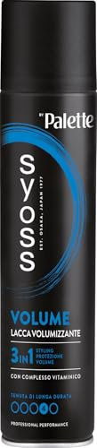 Syoss Volume Lacca Volumizzante 300ml, Lacca capelli per chioma morbida e luminosa, Hairspray 3-in-1 styling, protezione, tenuta 4, Lacca capelli con complesso vitaminico