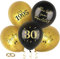 MEJOSER 24 Stück 30 Geburtstag Deko Mann Frau Luftballon Ballons Latex 30. Happy Birthday Schwarz Gold Alles Gute zum Geburtstag Geburtstagsdeko 30er Männer Frauen (30)