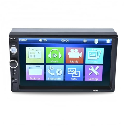 système de Navigation Automobile Écran Tactile 7 Pouces CarPlay avec Radio RGB et Aide à la Marche arrière pour lecteurs DVD