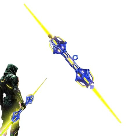 Générique Barnsvärd | Fingertopp-roterande cosplay-tillbehör | LED-infällbar duellsvärd - för pojkar, flickor, skola, park, födelsedagsfest, jul