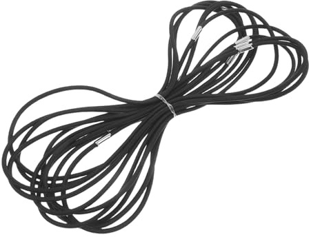 GLEAVI Bande Elastiche Supporto Anti-shock 10 Pezzi in Gomma per Microfono Condensatore Nero per Studi Domestici e Registrazioni Professionali
