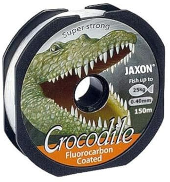 Jaxon Angelschnur Crocodile FLUOROCARBON Coated 2x150m Spule Monofile (150m/0,40mm/25kg)