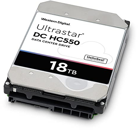 Western Digital Ultrastar DC HC550 Enterprise Hard Drive 18TB (3.5 SATA 6Gbps, SAS 12Gbps, 7200RPM, 512MB Cache)
