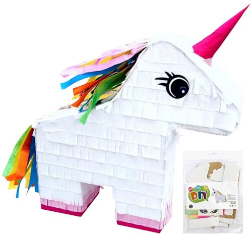 Bastelset Pinata Einhorn / DIY Pinata selber bauen / Geburtstag Mädchen / Überraschung / Bastelbox Kinder, 011