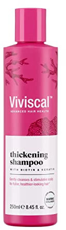 Viviscal Thickening Shampoo for Naturally Thicker & Fuller Looking Hair - With Biotin, Keratin & Marine Collagen Extract - Paraben Free, for All Hair Types, 250 ml