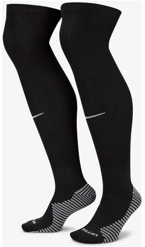 Nike, Knee-High Soccer Socks, Kniefußballstrümpfe, Schwarz-Weiss, S, Unisex Erwachsener