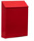 Rustic Wall Mounted Mailbox with Secure Locking System and Two Keys for Home and Office Use (Red)