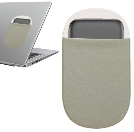 Custodia Hard Disk Esterno - Supporto Per Disco Rigido │Custodia Per Accessori Laptop│Porta Accessori Per Computer Con Tasca Elastica Adesiva, Organizer Compatto Per Cavi E Wireless
