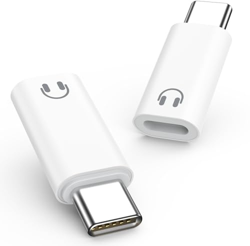 MoKo Lightning to USB C Adapter for Headphones, Not for Charging/Data/Mic